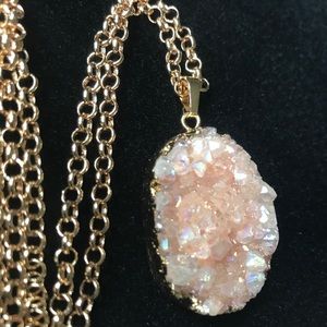 14k Gold Plated Druzy Geode